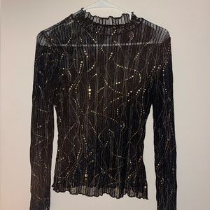 Sheet Long Sleeve Top